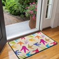 thumbnail image 2 of Colorful Dinosaur Footprints Pattern Door Rugs,Washable Non Slip Door Mats Indoor,Decorative Door Mats,Entry Mat Indoor for Entrance,Bedroom,Kitchen,Bathroom,30"x17", 2 of 6