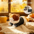 thumbnail image 3 of Weighted Soft Cat Plush Toy Body Pillow - Cute Lifelike Kitten Stuffed Animal (Clothes Removable), 3 of 7