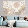 thumbnail image 4 of Boho Tapestry Wall Hanging – Floral Garden Tapestry for Bedroom, Living Room & Outdoor Decor, Peach Skin Fabric Hippie Mandala Tapestry, Large Polyester Wall Art, 4 of 6