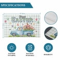 thumbnail image 6 of Easter Eggs Placemats Set of 8, Tulip Green Plaid Spring Bunny Butterfly Flower Placemats for Dining Table, Place Mats for Kitchen Tabletop, Waterproof Wipeable Dining Table Mats Set, 6 of 9