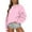 Pink, variant on Women Tops Women's Long Sleeve Sweatshirt Casual Crewneck Loose Fit Pullover Fleece Tops, Christmas Print Design, Comfortable and Warm Apparel,White,S