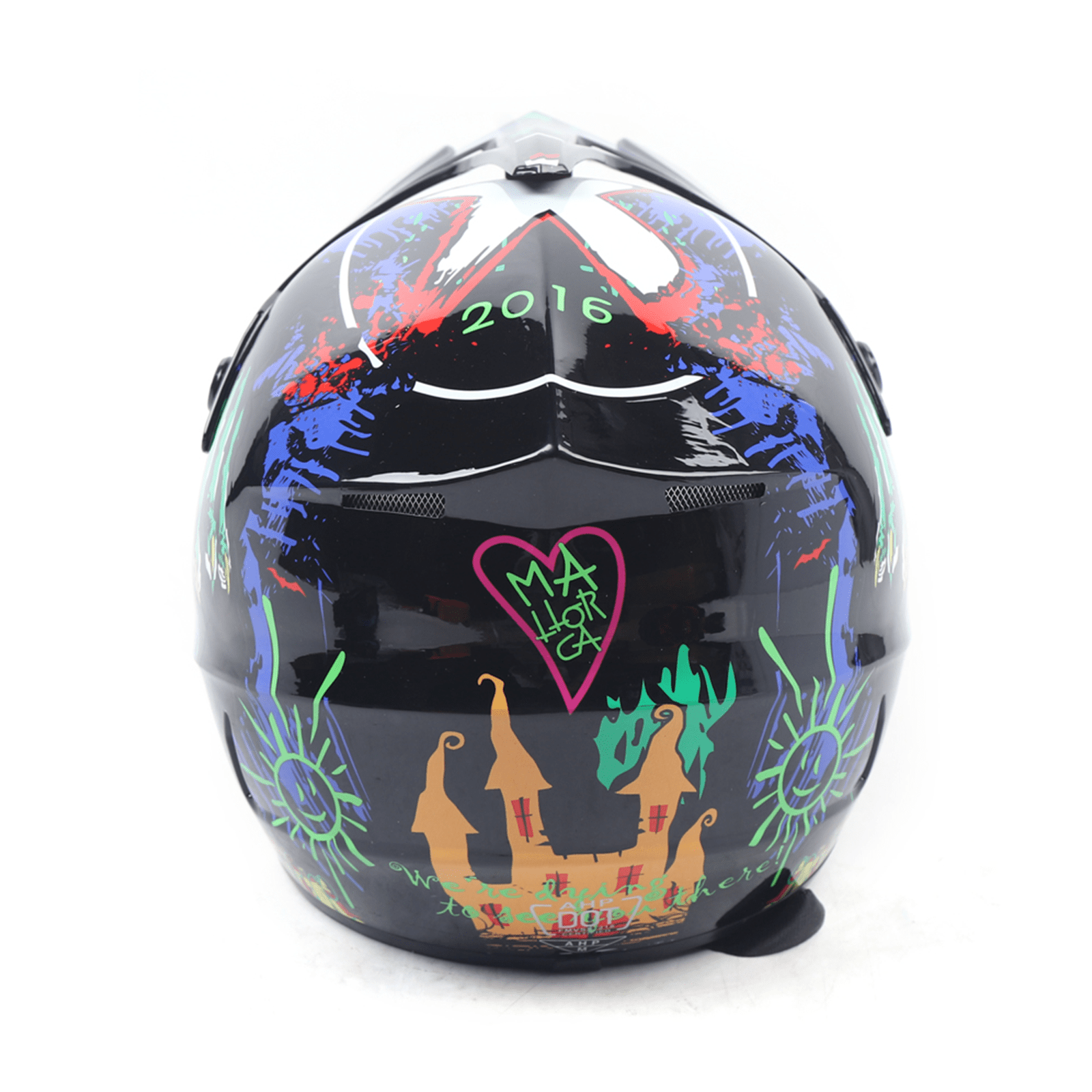 ATV Motorcycle Helmet Set DOT Certification Semi Removable Interior