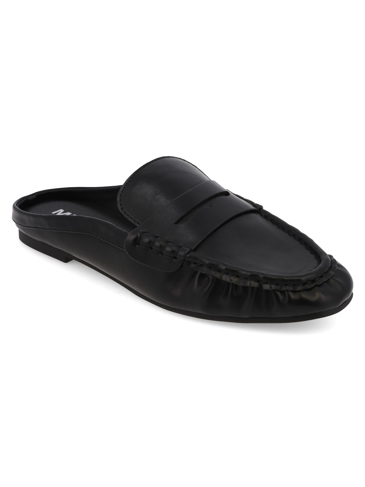 MIA Too Women's Nancyy Slip On Pleated Loafer Mule