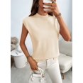 thumbnail image 2 of Women'S Mock Neck Sweaters Vest Business Casual Trendy Tops Fall Outfits  L, 2 of 7