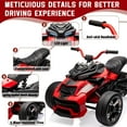 thumbnail image 4 of Royalbelle Red 12V Electric Ride on Truck Car Remote Control, 7MPH, 2x55W Motor, 4 of 8