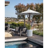 Veradek Outdoor Patio Umbrella Stand Side Table - White - Walmart.com