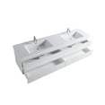 thumbnail image 3 of VSA 84" Wall Mounting Bath Vanity in White with White countertop, 3 of 3