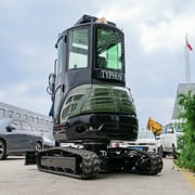 TYPHON TERROR XXV 2.7 Ton Mini Excavator with AC/Heater Cabin | 25.1 HP Kubota D1105 | Retractable Tracks