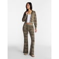 thumbnail image 2 of No Boundaries Flare Leg French Terry Pant, Women's Sizes XXS-XXL, 2 of 5