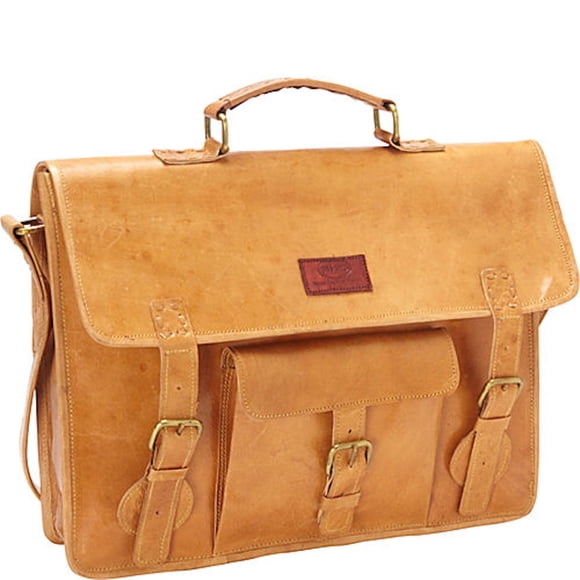 Sharo Classic Cartera de Cuero para Mujer y Calzoncillos de Trabajo de Negocios para Ordenador Portátil