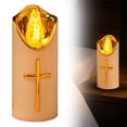 thumbnail image 2 of SSNTSY 2" X 4" Flameless LED Pillar Candle Tea Lights Candle Battery Operated Romantic Anniversary Candle Decoration Realistic Flickering Light Fake Tea Light for Valentines Wedding Party, 2 of 8