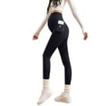 thumbnail image 2 of YHAJDS Maternity Yoga Pants With Pockets Seamless Slim Over The Belly Long Leggings For Daily Wear, 2 of 5