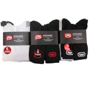 Ecko Unltd. Mens Half Cushion Crew Athletic Socks 6-Pack (Assorted)