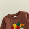 thumbnail image 6 of Cjfdfy 2Pcs Toddler Baby Girl Thanksgiving Outfit Long Sleeve Crew Neck Turkey Applique Sweatshirt And Tulle Tutu Skirt Set Cute  Turkey Embroidery Thanksgiving Outfit Size 6M-4Y, 6 of 9