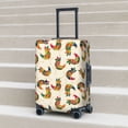 thumbnail image 6 of Logiee Boho Chicken Print Travel Luggage Cover,Suitcase Protector, Washable Elastic Suitcase Baggage Cover,Closure for Wheeled Suitcase Fit 18-32 Inch Luggage-Large, 6 of 7