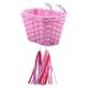 thumbnail image 2 of Cesta de Bicicleta para Niños Kusrkot Delantera con 2 Correas Rosa, 2 of 8