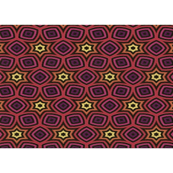 Ahgly Company Machine Washable Indoor Rectangle Transitional Red Brown Area Rugs, 8' x 10'