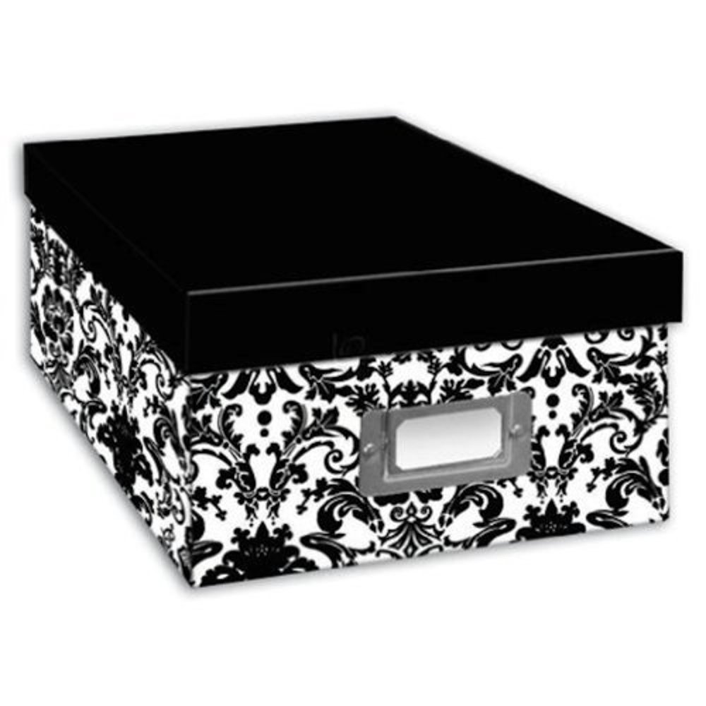 Pioneer Photo Albums B1BW Photo Storage Box, Damask Design Walmart