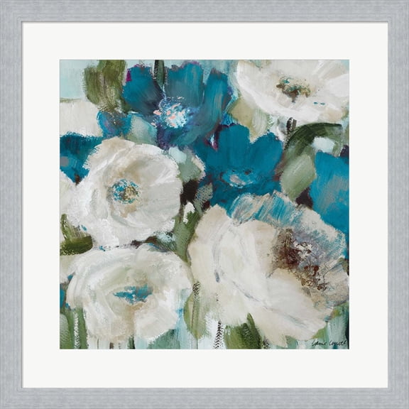 Great Art Now Indigo Power Square II by Lanie Loreth, Framed Wall Art, 19.5W x 19.5H