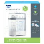Chicco 3-in-1 Electric Steam Sterilizer for Baby Bottles, Pacifiers, Toys and More - White, New