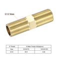 thumbnail image 3 of Unique Bargains G1/2 Male Thread Brass Pipe Fitting 70mm Length Hex Connector Pipe Adapter, 3 of 5
