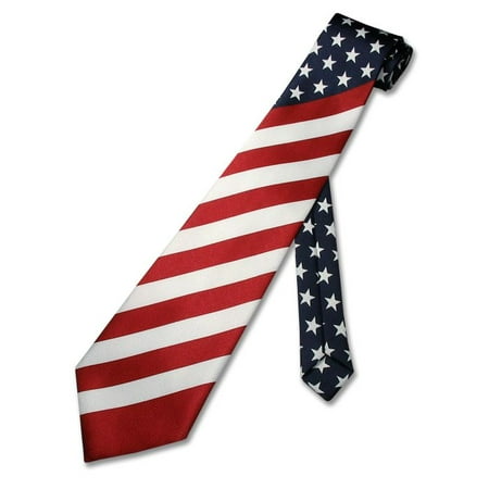 Flag Tin - American Flag Men's Neck Tie USA Patriotic NeckTie NEW