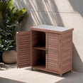 thumbnail image 4 of Potting Bench with Storage Cabinet & Metal Tabletop - Stylish Outdoor Garden Workstation, Perfect for Patio and Coffee Prep, Dimensions: 31x17x36''!, 4 of 8