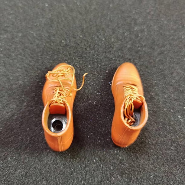 Accesorios para muñecas Macarena 1/6 zapatos De cuero marrón