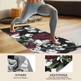 thumbnail image 4 of Pioneer Flower Floral Print Pattern Hot Yoga Mat Towel Non Slip for Hot Yoga - Quick-Drying Yoga Mat Cover with 4 Corner Pockets with Travel Bag - Hot Yoga Towel Non Slip 70"x26", 4 of 6