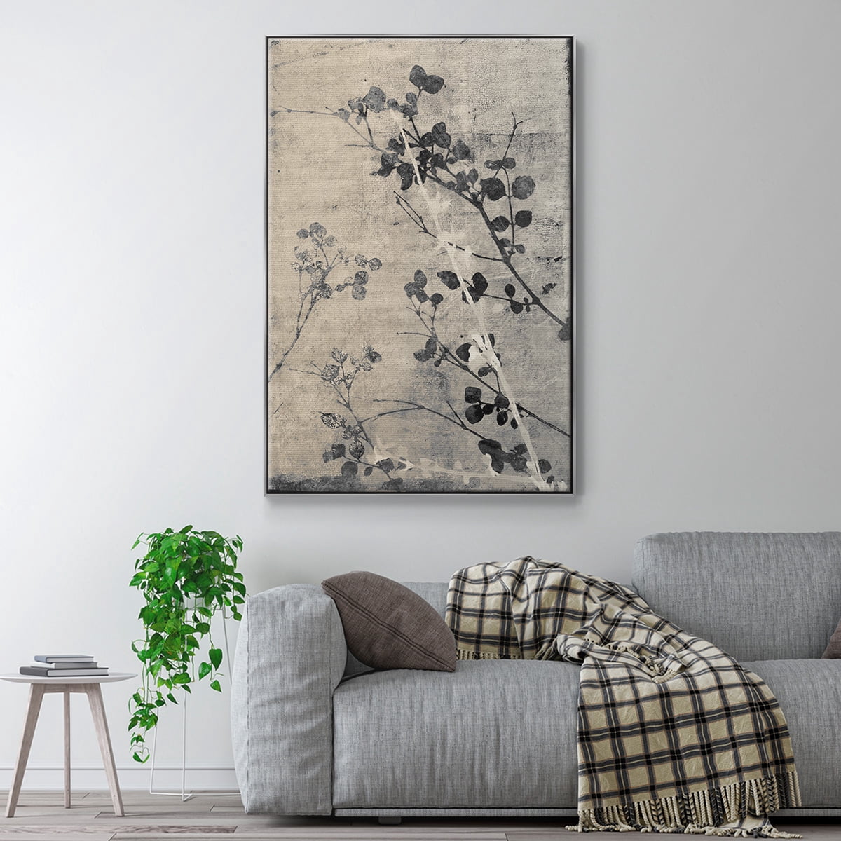 Boundless V Framed Premium Gallery Wrapped Canvas - Ready to Hang - 17 x 25 - Silver Floating Frame