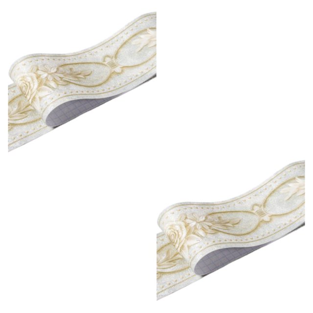 Wweixi Stylish PVC Waterproof Waist Line For Wall Sturdy And Easy To Clean Wood Marbling SelfAdhesive Skirting Line Safe green peony 2Set