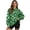 Clover Pattern Design, variant on Oversized Sweater, Clover Pattern Design Round Neck Crew Neck Polyester Pullover for Party Daily Wear Office, Size 3XL