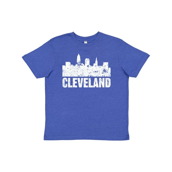 Inktastic Cleveland Skyline Grunge Youth T-Shirt