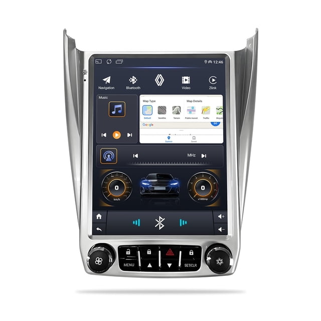 Estéreo para auto Migrandsea 9,7" Android 12 WiFi GPS y cámara de reversa