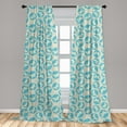 thumbnail image 5 of Ambesonne Animals Curtains, Sketch Butterfly Printing, Pair of 28"x63", Eggshell Deep Sky Blue, 5 of 5