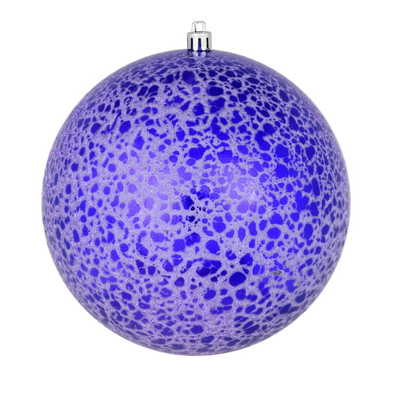 Vickerman 4" Purple Crackle Ball Ornament, 6 per Bag
