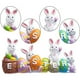 thumbnail image 4 of Colgante de huevo de conejo para fiesta de Pascua, decoración para el hogar con temática de Pascua, 4 of 6