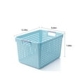 thumbnail image 3 of BCZHQQ Plastic Storage Baskets - Colorful Paper Organizer Baskets Plastic Shelf Bins with Handles,Classroom Office File Holder for Home Office School,Summer Clearance, 3 of 7