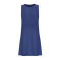 thumbnail image 5 of Summer Plus Size Beach Dresses for Womens 2025 Fashion Comfortable Solid Color Sleeveless Round-Neck Dress, 5 of 5