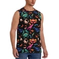 thumbnail image 2 of Fotbe Animals Under Water Men's Camiseta sin Mangas Estampada para Hombres, Playera Casual para Gimnasio, Entrenamiento, Playa-Large, 2 of 7