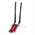 thumbnail image 1 of Tarjeta de Red WiFi 6 PCIe AX900 con Bluetooth 5.4, Doble Banda, 2,4 G/5,8 GHz, Antenas Externas, Adaptador para Juegos y PC para 10/11., 1 of 5