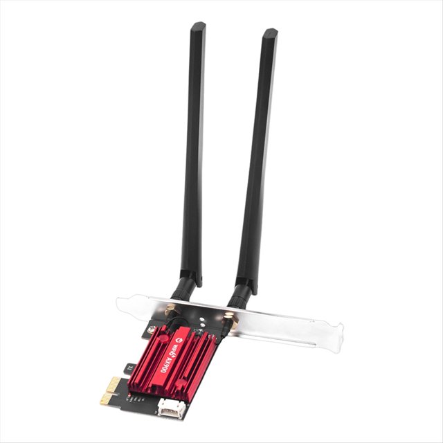Tarjeta de Red WiFi 6 PCIe AX900 con Bluetooth 5.4, Doble Banda, 2,4 G/5,8 GHz, Antenas Externas, Adaptador para Juegos y PC para 10/11.