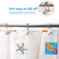 thumbnail image 4 of 12PCS Decorative Shower Curtain Hooks Starfish Conch Shell Resin Hook for Bathroom and Shower, 4 of 6