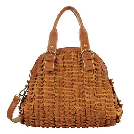 Riley Satchel - Mellow World Fashion Riley Dome Satchel, Brown, One Size