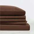 thumbnail image 4 of Truly Soft Everyday Sheet Set Brown Microfiber 4-Piece Full Sheet Set, 4 of 6