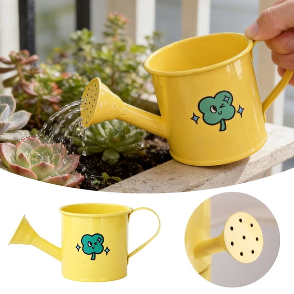 Mini Metal Watering Can with Long Spout, Small Decorative Watering Pot for Indoor Plants, Precise Gentle Watering for Houseplants, Balcony & Outdoor Garden