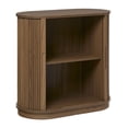 thumbnail image 3 of Walker Edison Modern Reeded Entryway Accent Cabinet, Mocha, 3 of 16