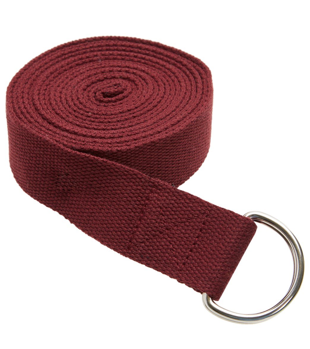 Everyday Yoga 10 Foot Strap DRing Merlot Nylon