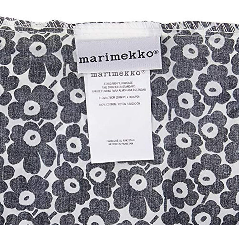 Marimekko Pikkuinen Unikko Grey Queen Sheet Set - Marimekko Unikko
