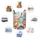 thumbnail image 4 of Balery Travel Stamp Cesta de ropa redonda con asas, impermeable, independiente, para ropa, juguetes, dormitorio y familia-Small, 4 of 6